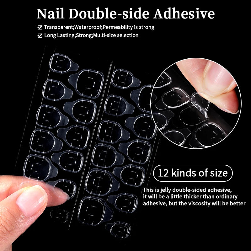 24Pcs/Set French Press on Fake Nails Full Cover Artificial Wearable