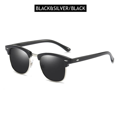 Classic Half Frame Polarised Sunglasses