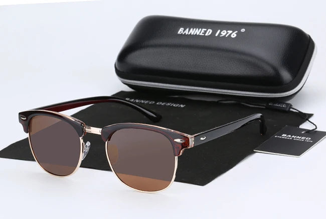 UV400 HD Polarised Sunglasses Classic Fashion Retro Brand Sun Glasses