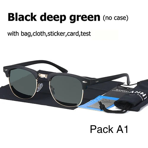 UV400 HD Polarised Sunglasses Classic Fashion Retro Brand Sun Glasses