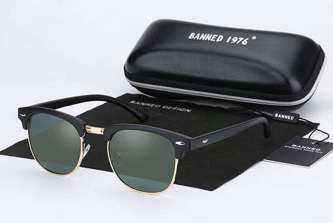 UV400 HD Polarised Sunglasses Classic Fashion Retro Brand Sun Glasses