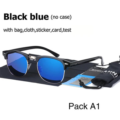 UV400 HD Polarised Sunglasses Classic Fashion Retro Brand Sun Glasses