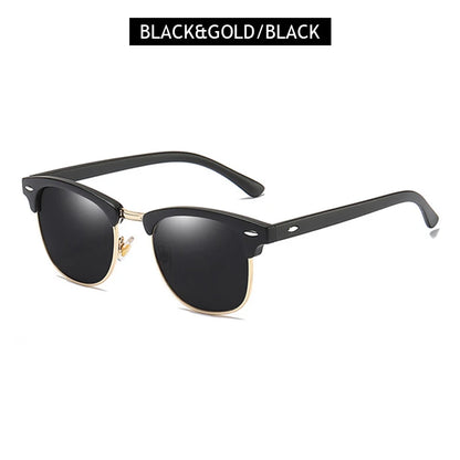 Classic Half Frame Polarised Sunglasses