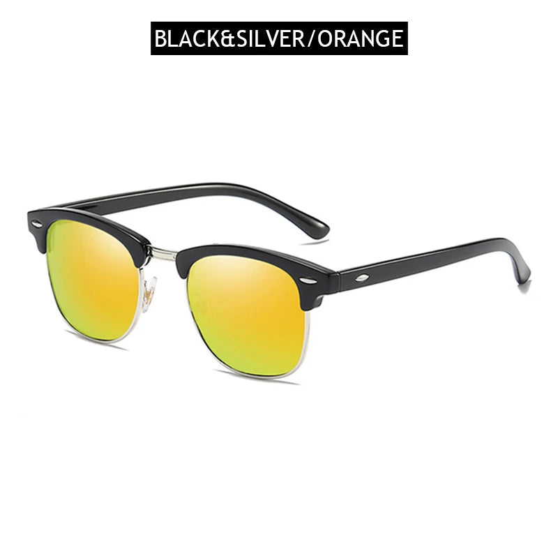 Classic Half Frame Polarised Sunglasses