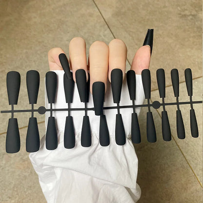 24Pcs/Set French Press on Fake Nails Full Cover Artificial Wearable