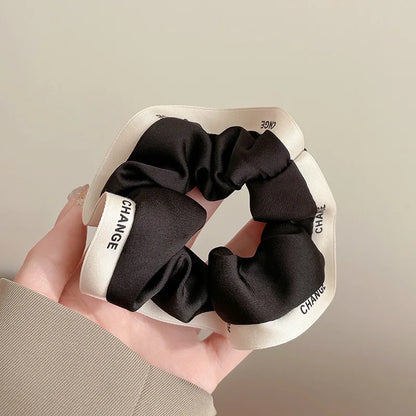 French Style Silk Scrunchie high sense Hair Bands