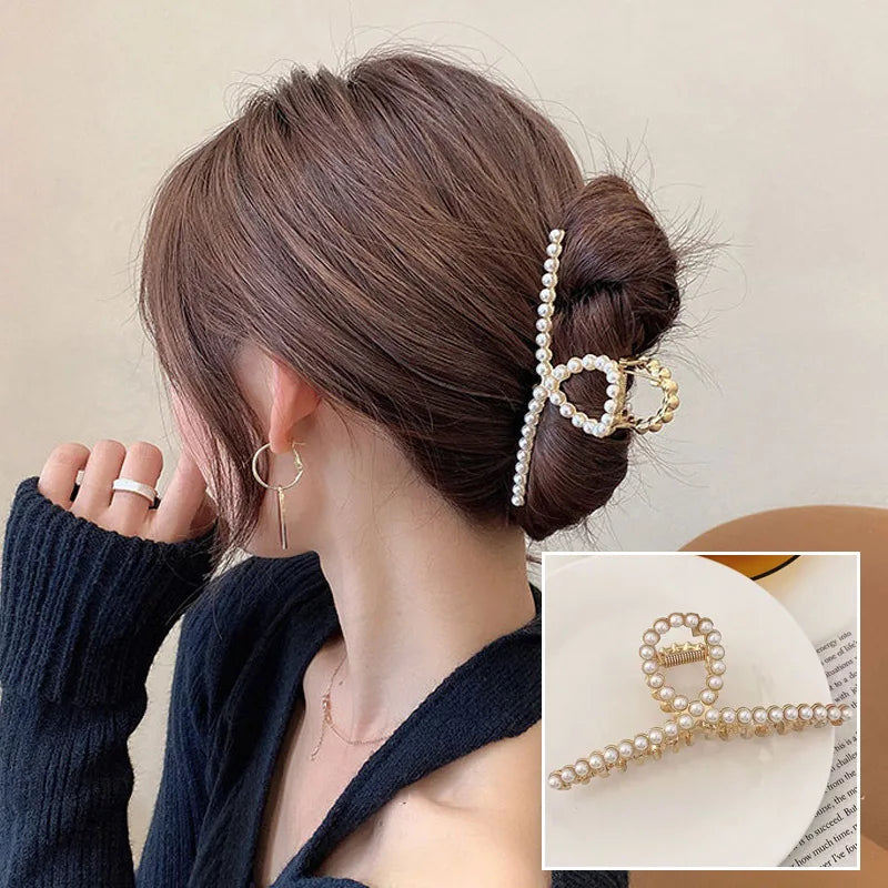 Metal Geometric Hair Claws Barrettes Elegant Hair Clips