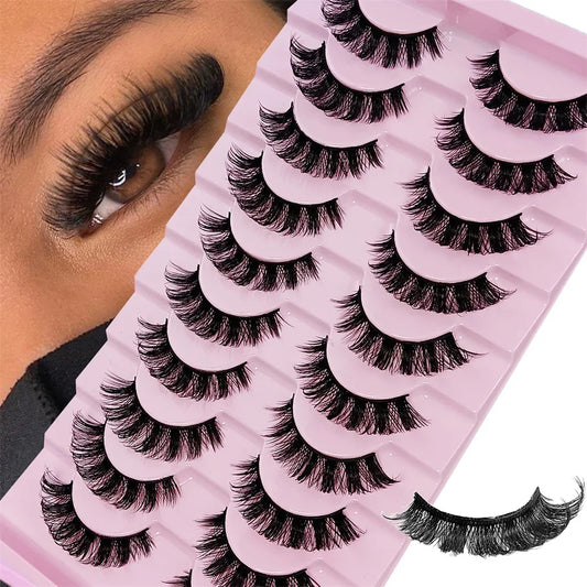 10 Pairs DD Curl Russian Strip Eyelashes