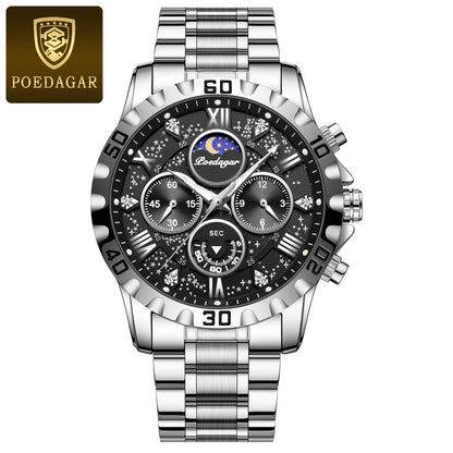 POEDAGAR Luxury Quartz Sports Men Watch