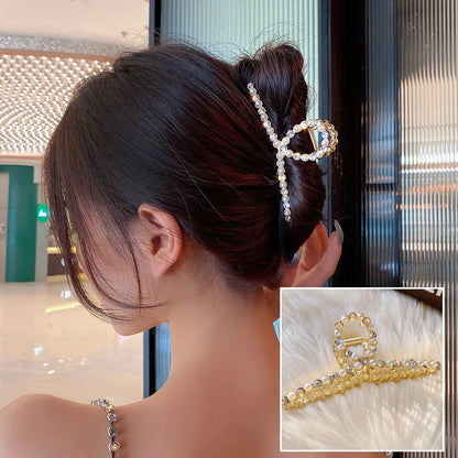 Metal Geometric Hair Claws Barrettes Elegant Hair Clips