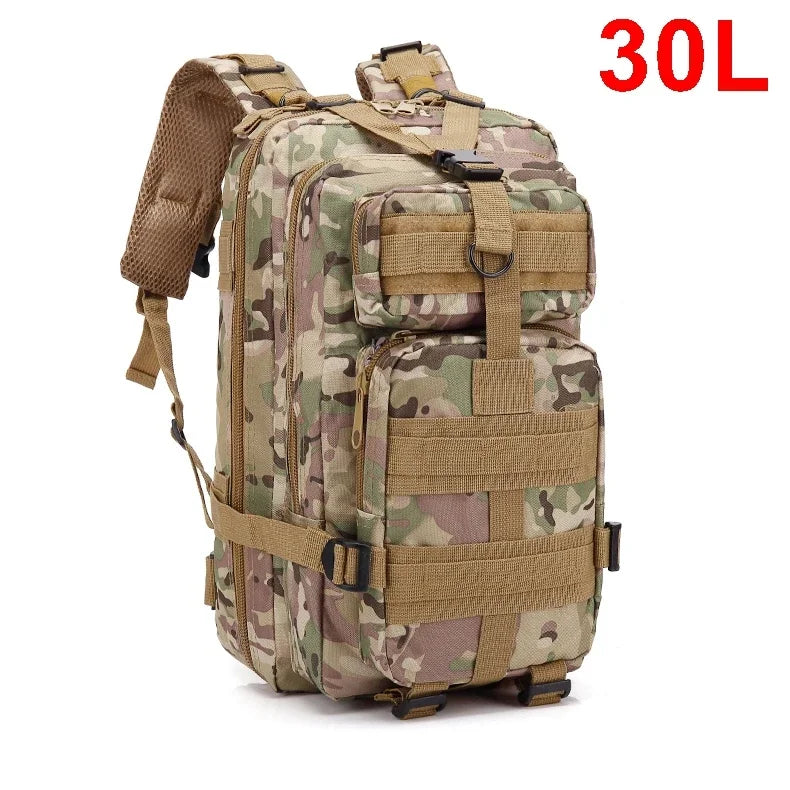 QT&QY 30/50L Tactical Backpacks, Traveling Bags Survival Outdoor 3P Assault Pack EDC Molle Pack hiking Trekking Hunting Bag