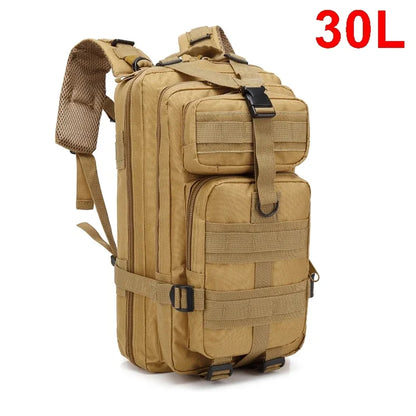 QT&QY 30/50L Tactical Backpacks, Traveling Bags Survival Outdoor 3P Assault Pack EDC Molle Pack hiking Trekking Hunting Bag