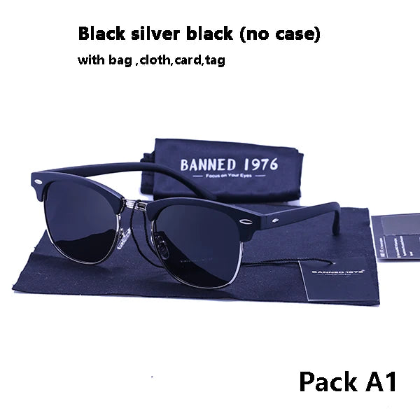 UV400 HD Polarised Sunglasses Classic Fashion Retro Brand Sun Glasses