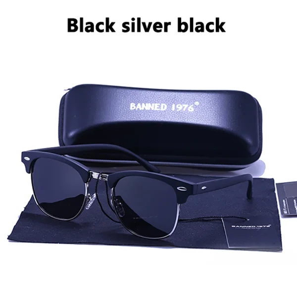 UV400 HD Polarised Sunglasses Classic Fashion Retro Brand Sun Glasses