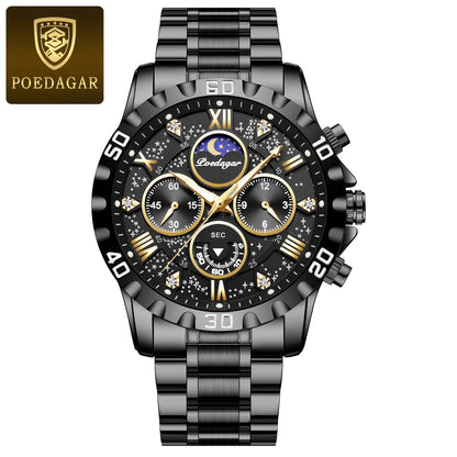 POEDAGAR Luxury Quartz Sports Men Watch