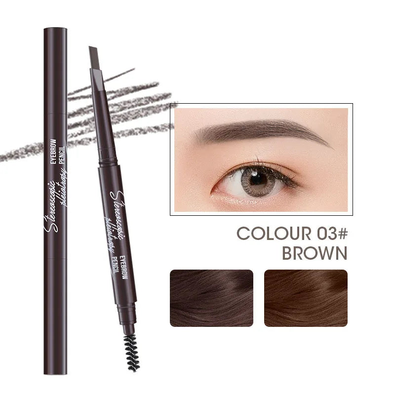 Eyebrow Pencil Waterproof Double-headed Eyebrow Tattoo Natural