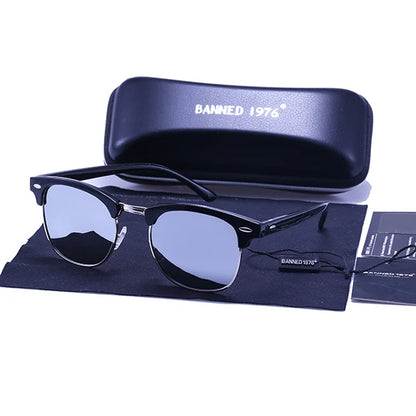 UV400 HD Polarised Sunglasses Classic Fashion Retro Brand Sun Glasses