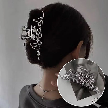 Metal Geometric Hair Claws Barrettes Elegant Hair Clips