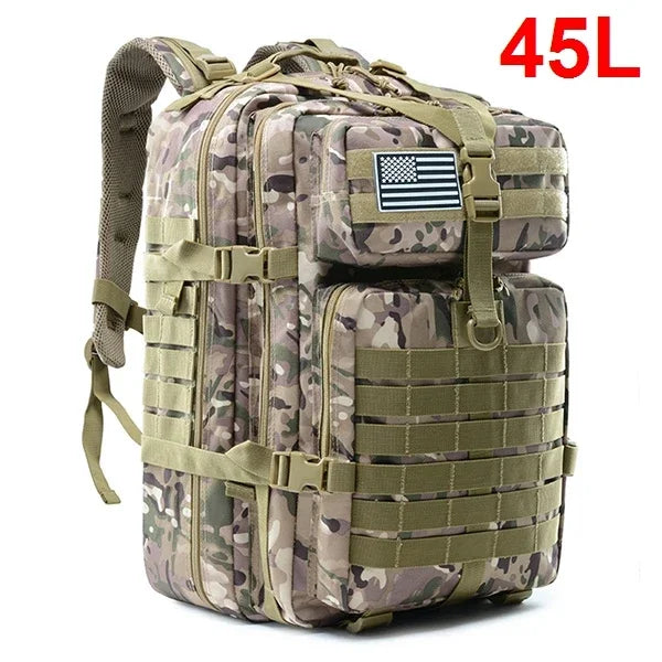 QT&QY 30/50L Tactical Backpacks, Traveling Bags Survival Outdoor 3P Assault Pack EDC Molle Pack hiking Trekking Hunting Bag