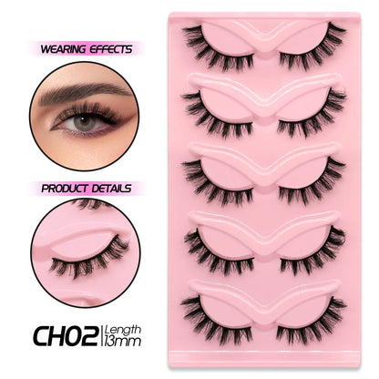 5/10 Pairs GROINNEYA Cat Eye Effect Natural