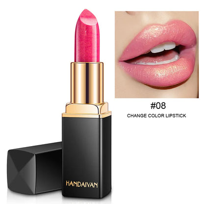 Handaiyan Lipstick Shimmer Sexy Pigments Long Lasting Waterproof Profissional