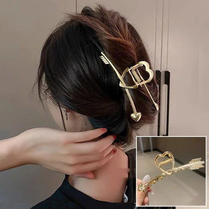 Metal Geometric Hair Claws Barrettes Elegant Hair Clips