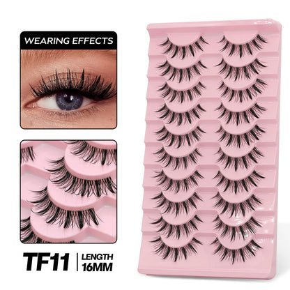 5/10 Pairs GROINNEYA Cat Eye Effect Natural