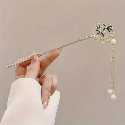 Elegant Chinese Style Hair Clip Tassel Stick