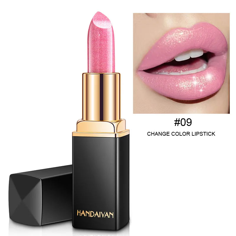 Handaiyan Lipstick Shimmer Sexy Pigments Long Lasting Waterproof Profissional