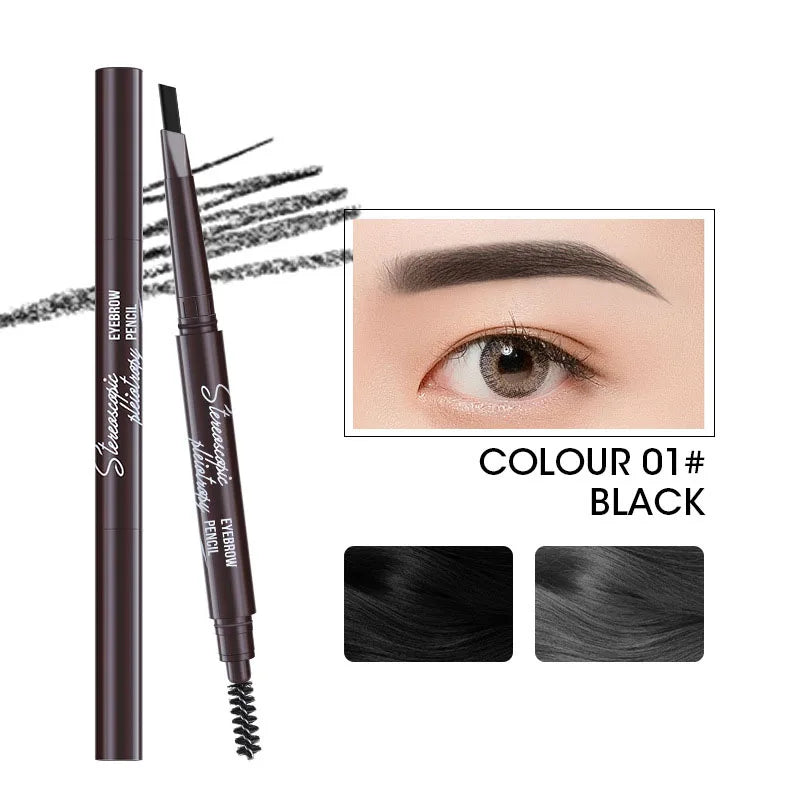 Eyebrow Pencil Waterproof Double-headed Eyebrow Tattoo Natural