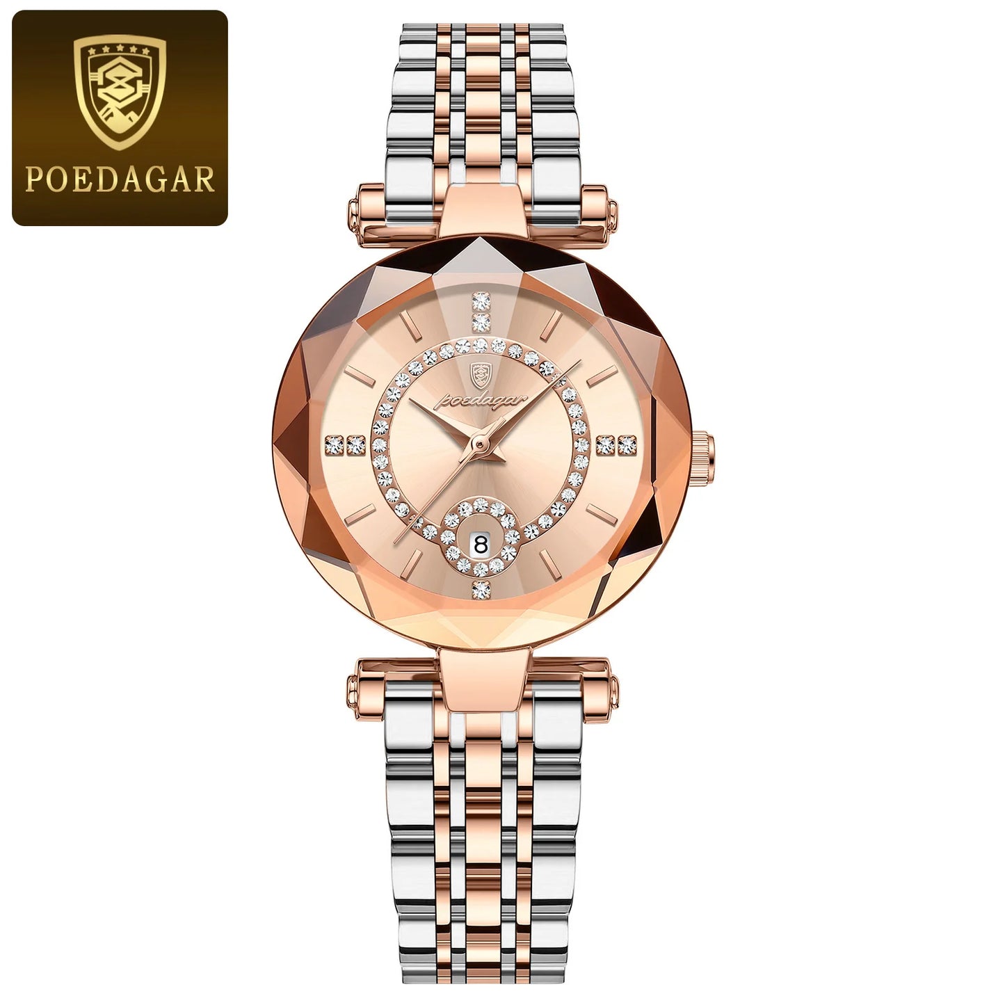 POEDAGAR Luxury Watch For Woman High Quality Diamond Ladies Quartz Watch