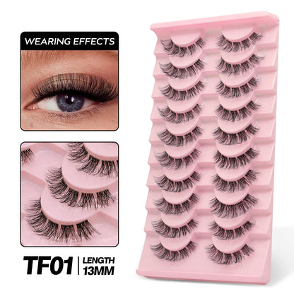 5/10 Pairs GROINNEYA Cat Eye Effect Natural