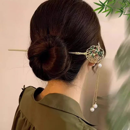 Elegant Chinese Style Hair Clip Tassel Stick