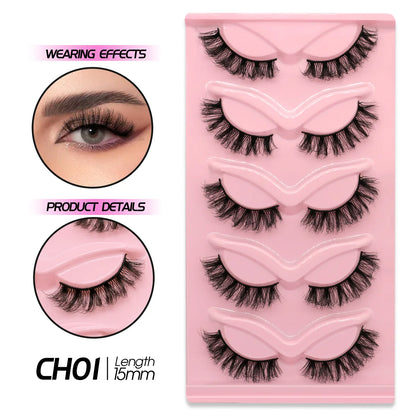 5/10 Pairs GROINNEYA Cat Eye Effect Natural