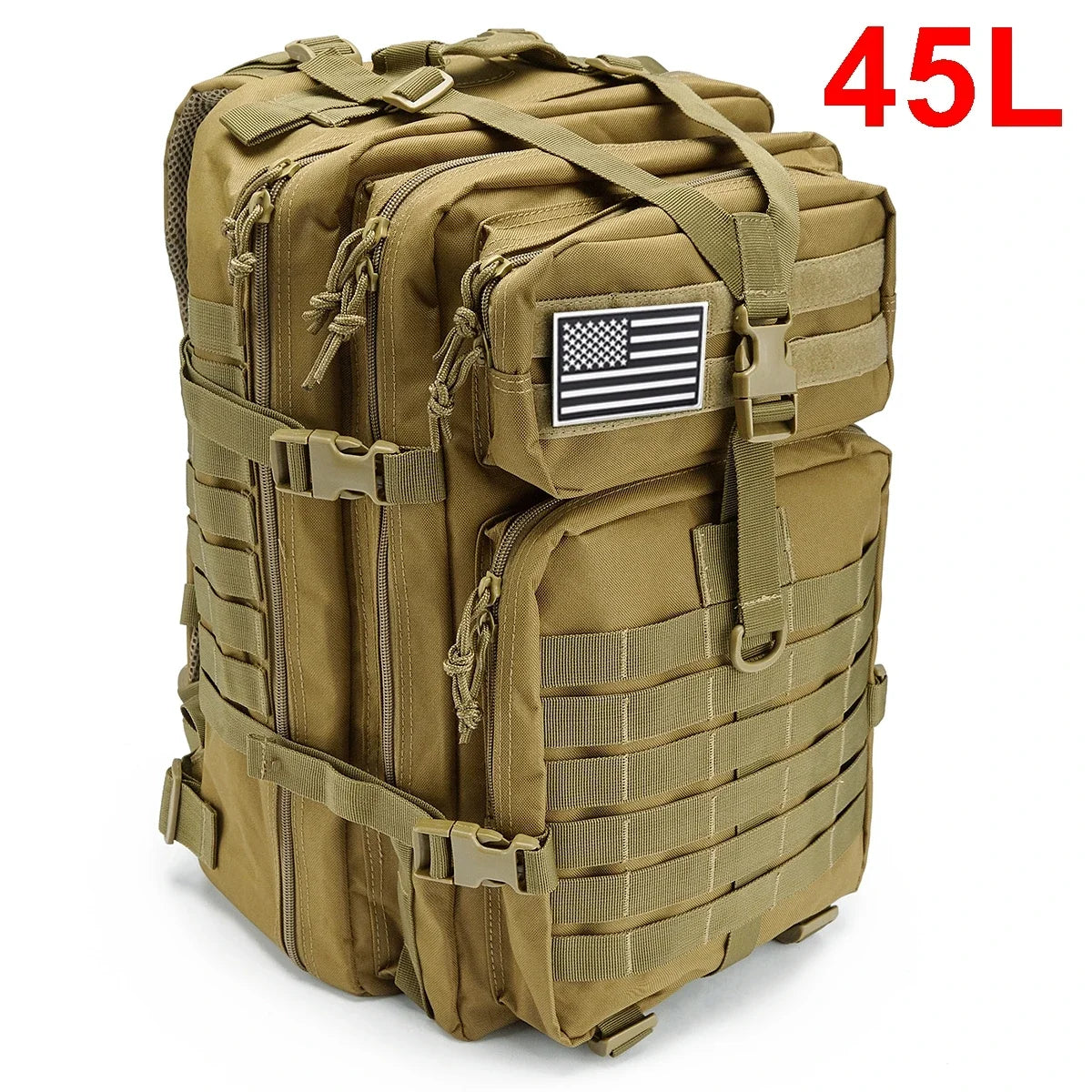 QT&QY 30/50L Tactical Backpacks, Traveling Bags Survival Outdoor 3P Assault Pack EDC Molle Pack hiking Trekking Hunting Bag