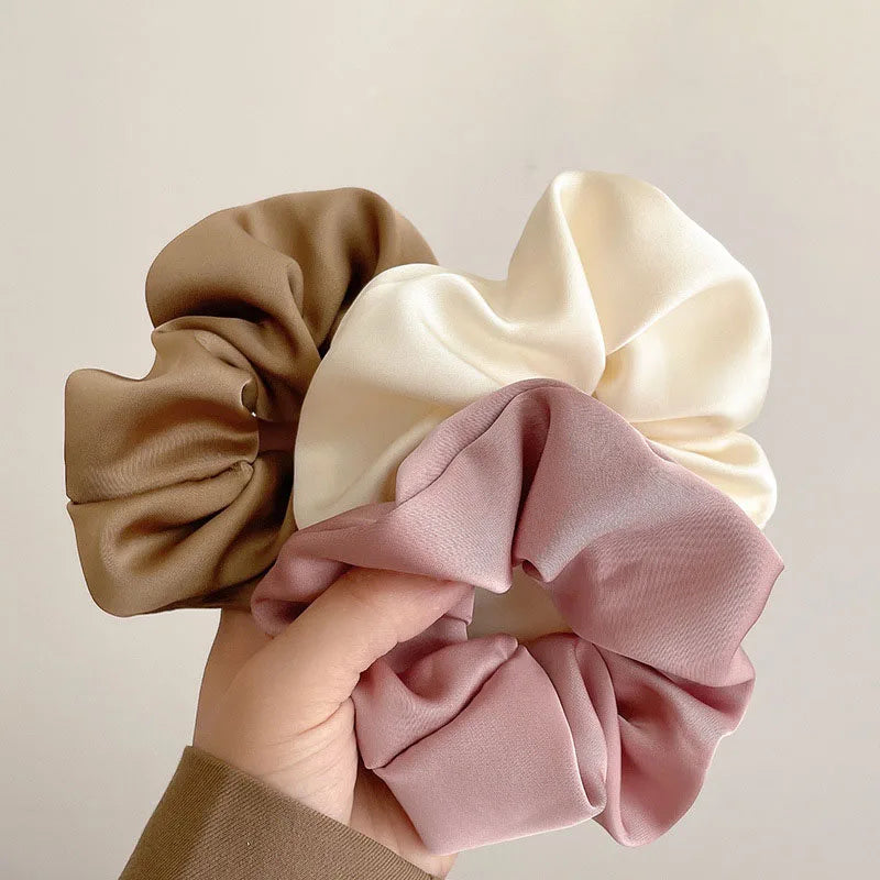 French Style Silk Scrunchie high sense Hair Bands