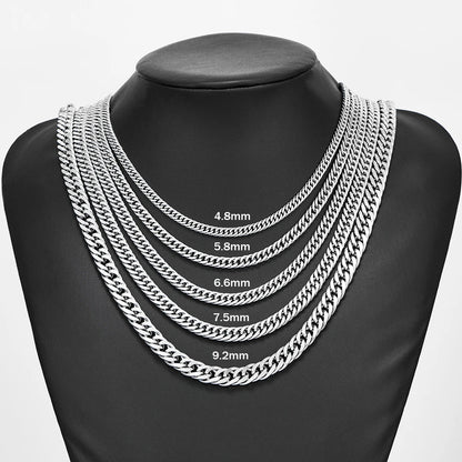 Stainless Steel Cuban Link Chains Classic