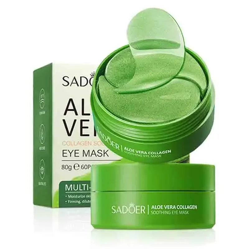 60pcs Aloe Vera Collagen Eye Mask Anti Dark Circles