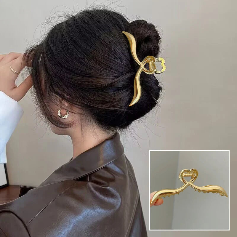 Metal Geometric Hair Claws Barrettes Elegant Hair Clips