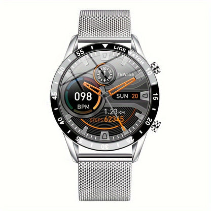 LIGE Full Circle Touch Screen Steel Smart Watch Waterproof